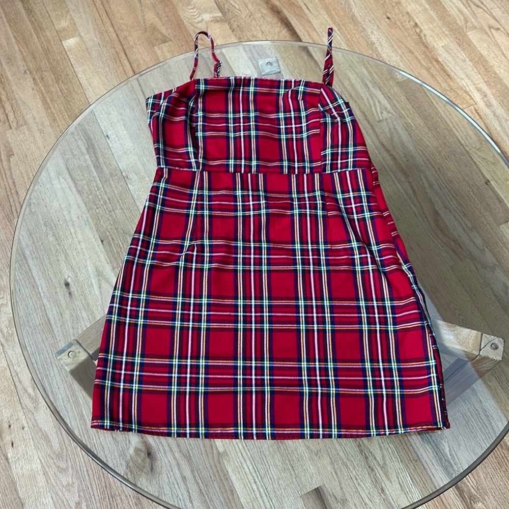 Forever 21 red plaid dress